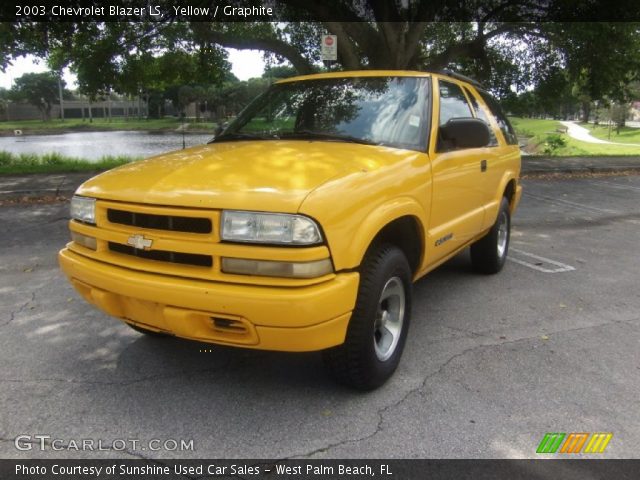 2003 Chevrolet Blazer LS in Yellow
