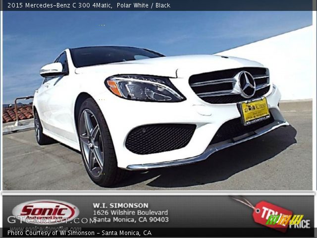 2015 Mercedes-Benz C 300 4Matic in Polar White