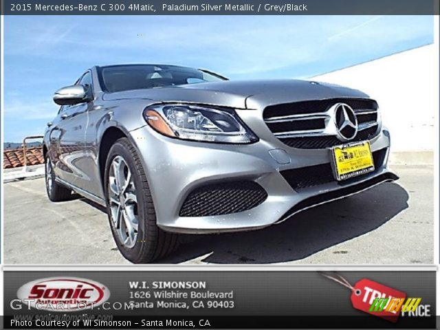 2015 Mercedes-Benz C 300 4Matic in Paladium Silver Metallic