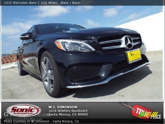 2015 Mercedes-Benz C 300 4Matic in Black