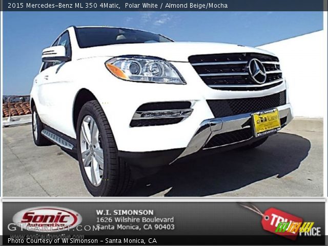 2015 Mercedes-Benz ML 350 4Matic in Polar White