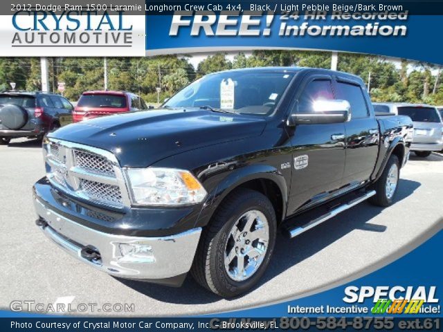 2012 Dodge Ram 1500 Laramie Longhorn Crew Cab 4x4 in Black