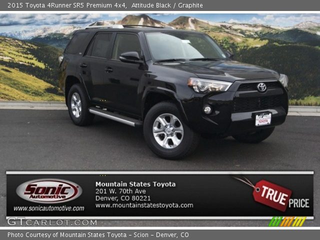 2015 Toyota 4Runner SR5 Premium 4x4 in Attitude Black