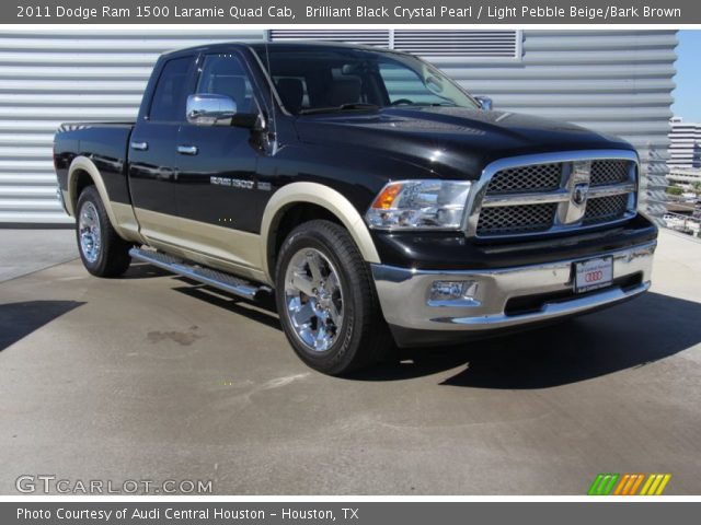 2011 Dodge Ram 1500 Laramie Quad Cab in Brilliant Black Crystal Pearl