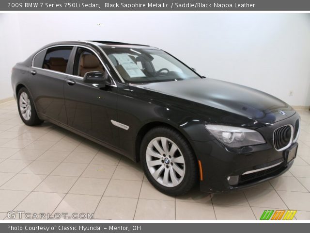 2009 BMW 7 Series 750Li Sedan in Black Sapphire Metallic