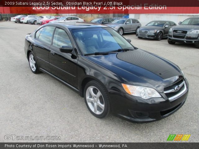 2009 Subaru Legacy 2.5i Sedan in Obsidian Black Pearl