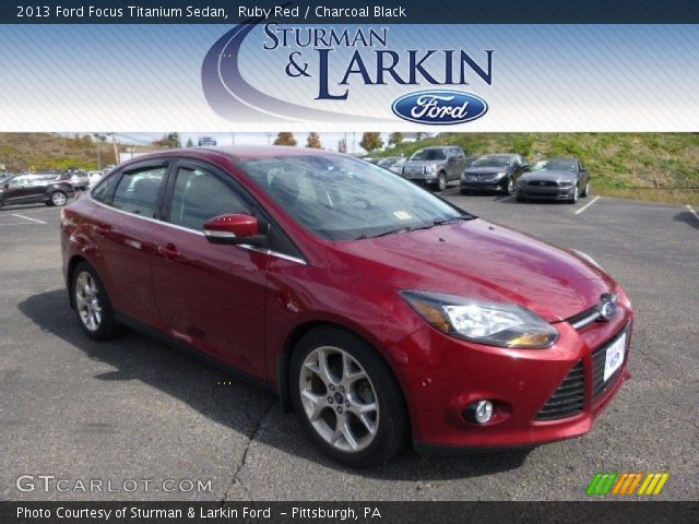 2013 Ford Focus Titanium Sedan in Ruby Red