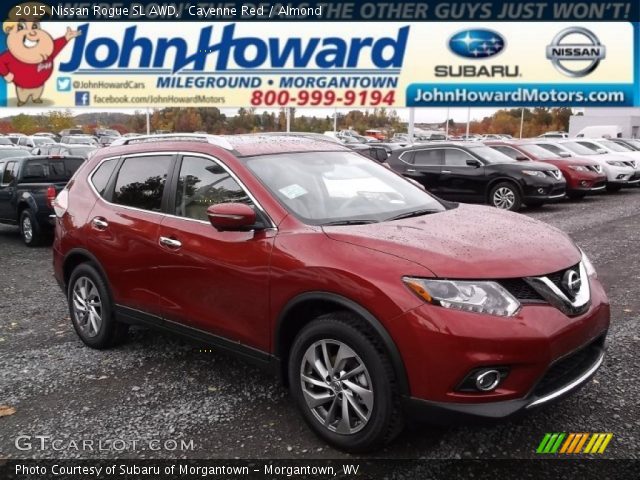 2015 Nissan Rogue SL AWD in Cayenne Red