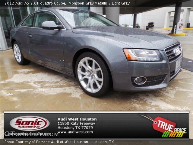 2012 Audi A5 2.0T quattro Coupe in Monsoon Gray Metallic
