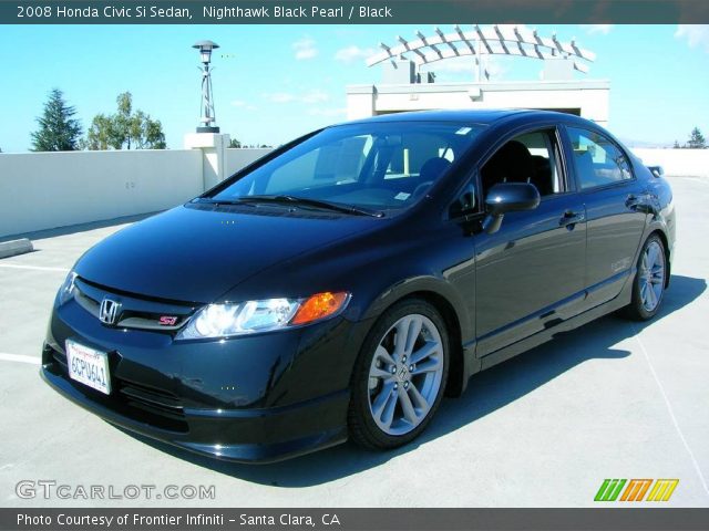 2008 Honda Civic Si Sedan in Nighthawk Black Pearl