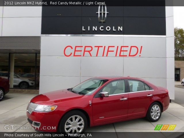 2012 Lincoln MKZ Hybrid in Red Candy Metallic