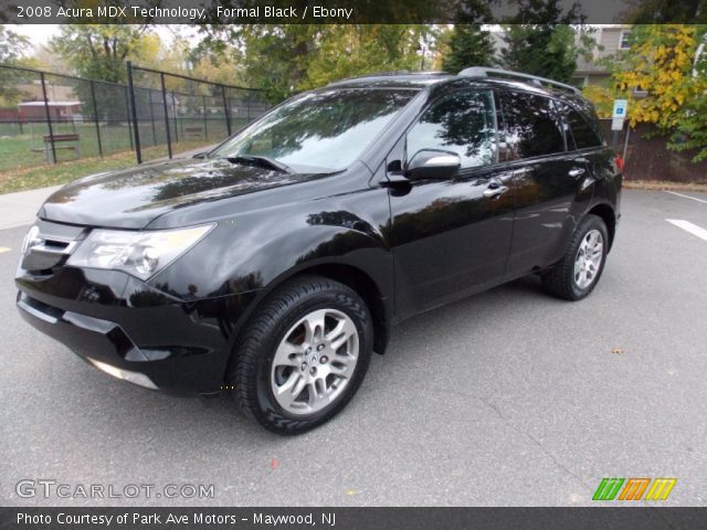 2008 Acura MDX Technology in Formal Black