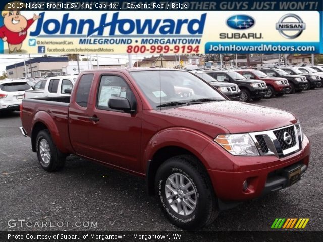 2015 Nissan Frontier SV King Cab 4x4 in Cayenne Red