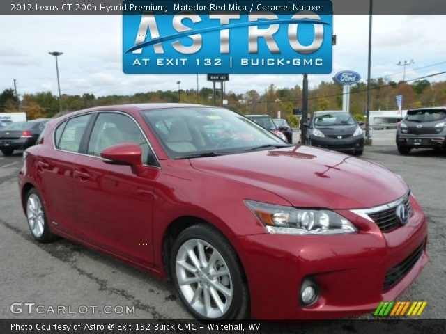 2012 Lexus CT 200h Hybrid Premium in Matador Red Mica
