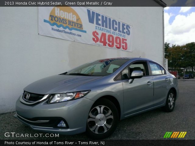 2013 Honda Civic Hybrid Sedan in Green Opal Metallic