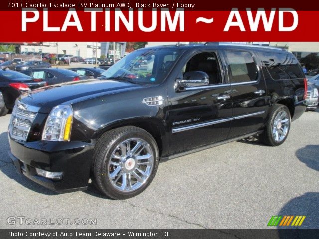 2013 Cadillac Escalade ESV Platinum AWD in Black Raven