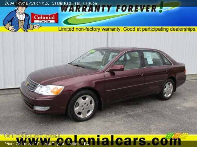 2004 Toyota Avalon XLS in Cassis Red Pearl