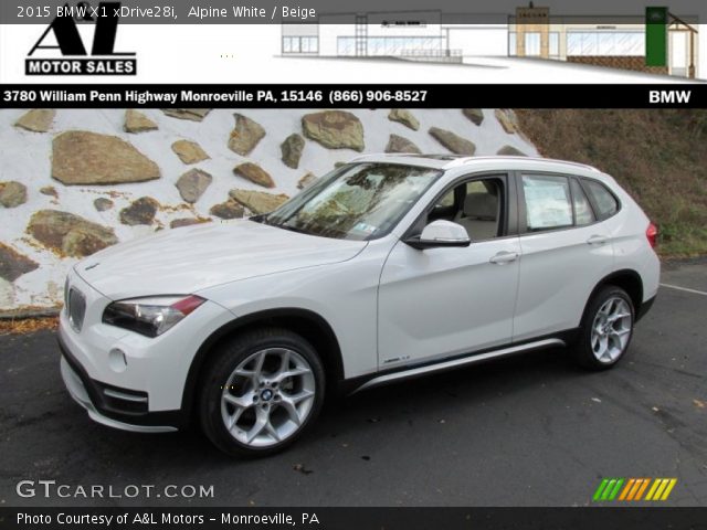 2015 BMW X1 xDrive28i in Alpine White