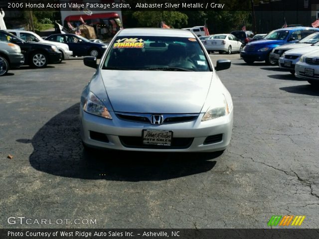 2006 Honda Accord Value Package Sedan in Alabaster Silver Metallic