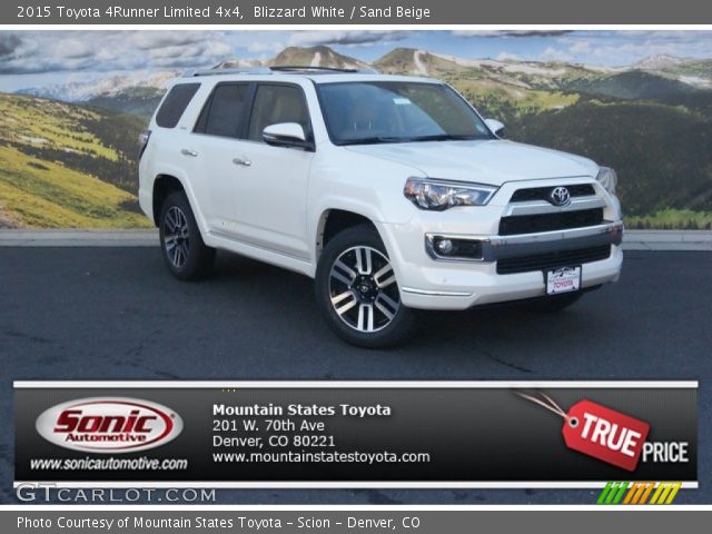 2015 Toyota 4Runner Limited 4x4 in Blizzard White