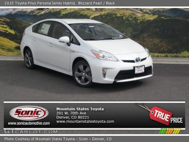2015 Toyota Prius Persona Series Hybrid in Blizzard Pearl