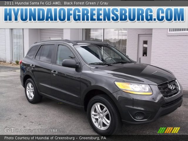 2011 Hyundai Santa Fe GLS AWD in Black Forest Green