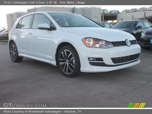2015 Volkswagen Golf 4 Door 1.8T SE in Pure White