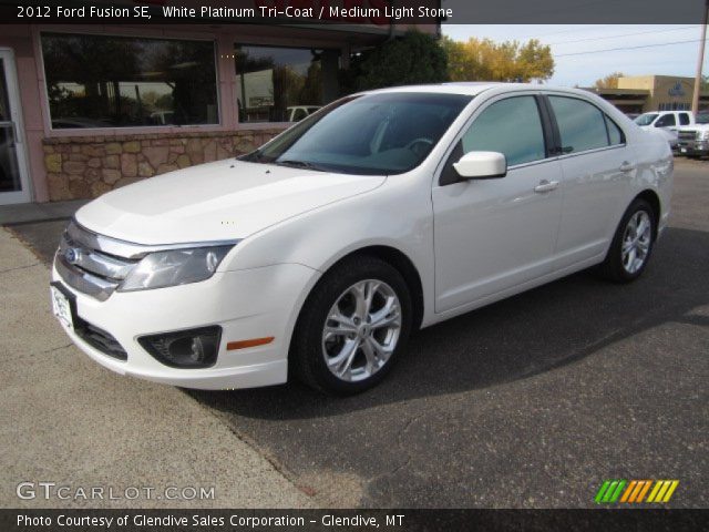 2012 Ford Fusion SE in White Platinum Tri-Coat