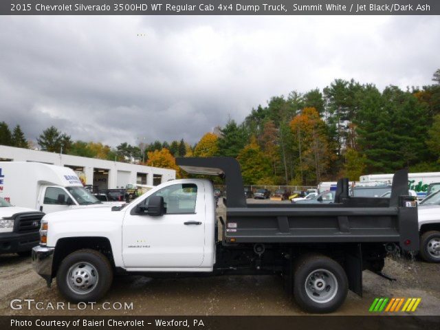 2015 Chevrolet Silverado 3500HD WT Regular Cab 4x4 Dump Truck in Summit White