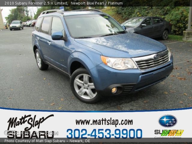 2010 Subaru Forester 2.5 X Limited in Newport Blue Pearl