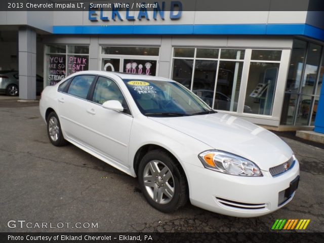 2013 Chevrolet Impala LT in Summit White