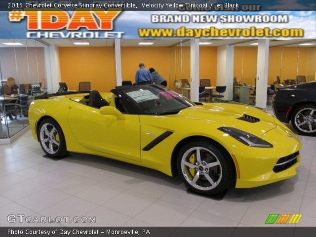 2015 Chevrolet Corvette Stingray Convertible in Velocity Yellow Tintcoat