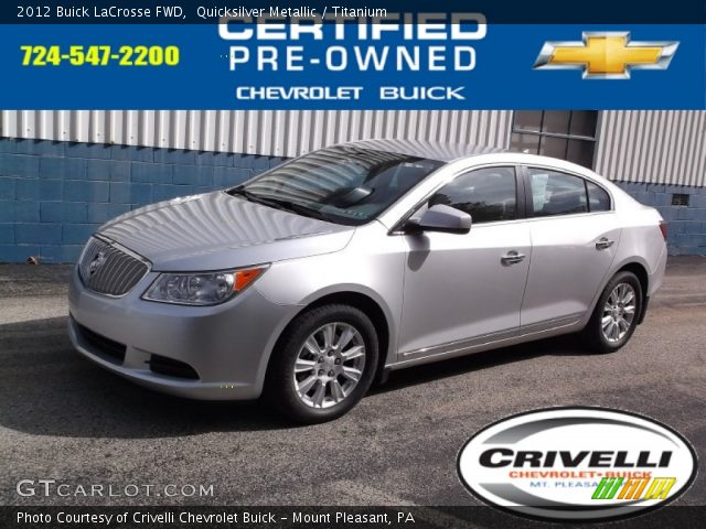 2012 Buick LaCrosse FWD in Quicksilver Metallic