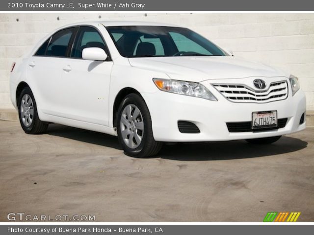 2010 Toyota Camry LE in Super White