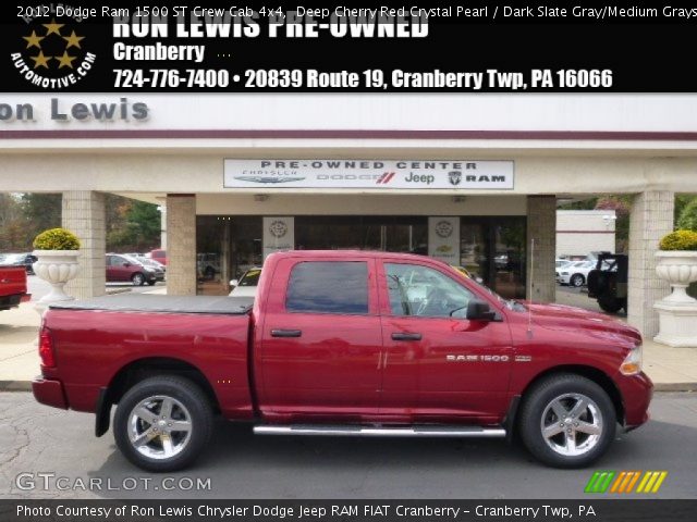 2012 Dodge Ram 1500 ST Crew Cab 4x4 in Deep Cherry Red Crystal Pearl