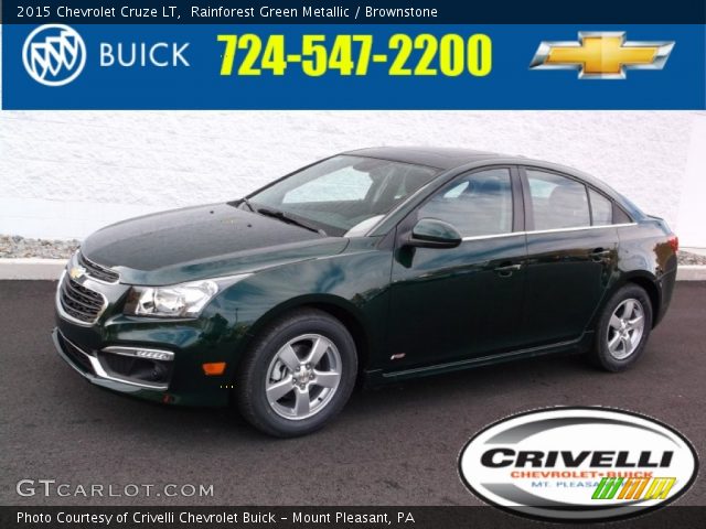 2015 Chevrolet Cruze LT in Rainforest Green Metallic