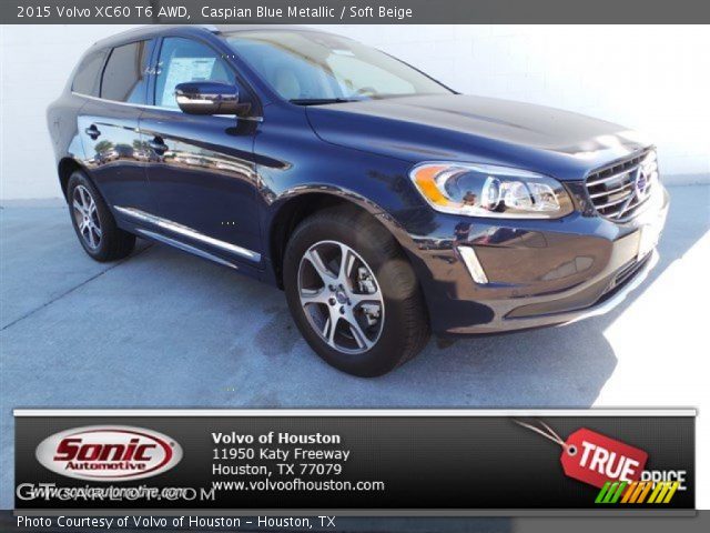 2015 Volvo XC60 T6 AWD in Caspian Blue Metallic