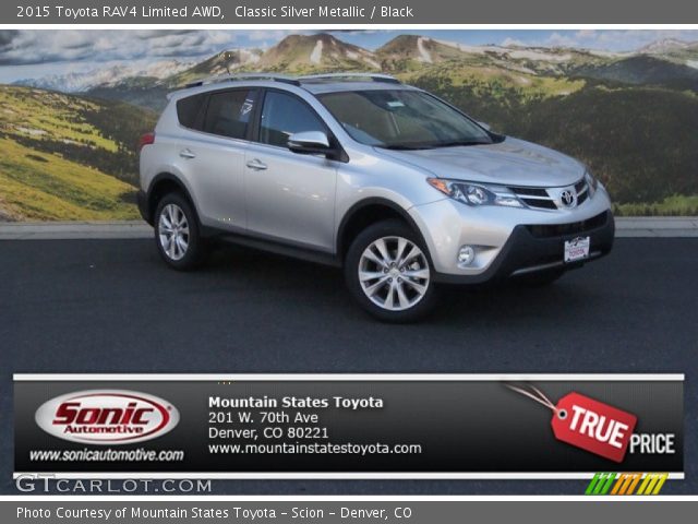 2015 Toyota RAV4 Limited AWD in Classic Silver Metallic