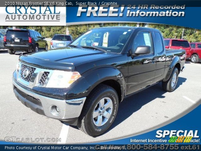 2010 Nissan Frontier SE V6 King Cab in Super Black
