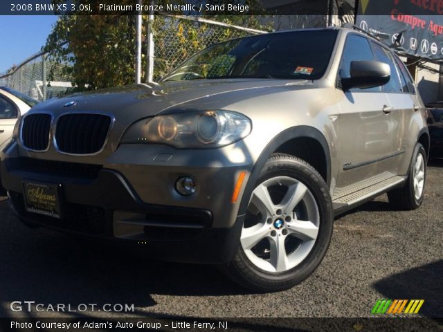2008 BMW X5 3.0si in Platinum Bronze Metallic