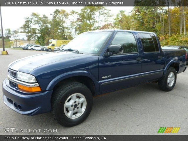 2004 Chevrolet S10 LS Crew Cab 4x4 in Indigo Blue Metallic