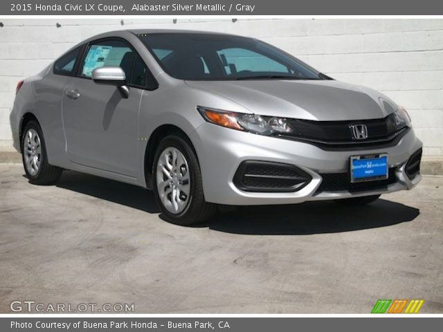 2015 Honda Civic LX Coupe in Alabaster Silver Metallic