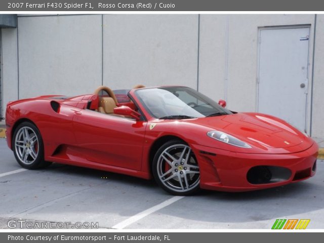 2007 Ferrari F430 Spider F1 in Rosso Corsa (Red)