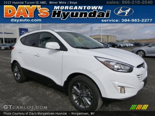 2015 Hyundai Tucson SE AWD in Winter White