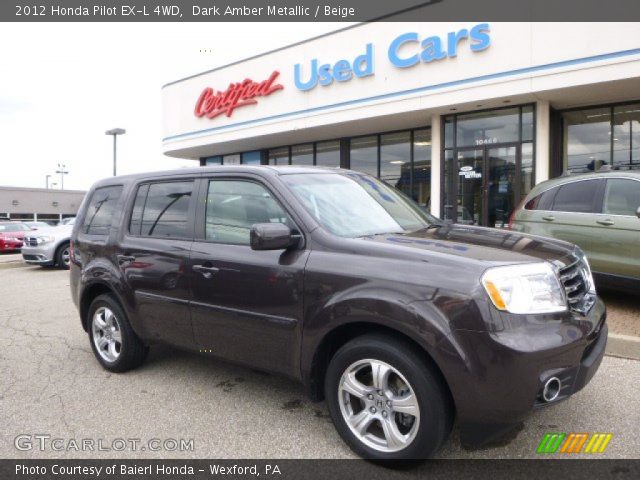 2012 Honda Pilot EX-L 4WD in Dark Amber Metallic