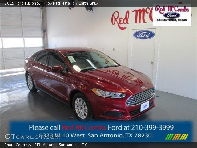 2015 Ford Fusion S in Ruby Red Metallic