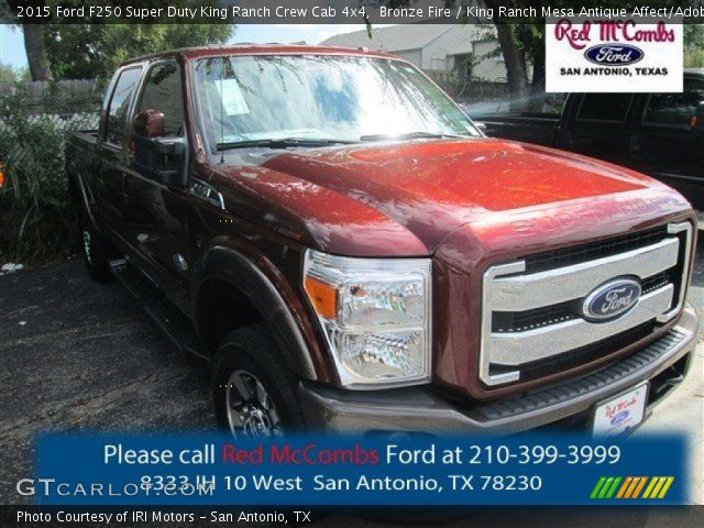 2015 Ford F250 Super Duty King Ranch Crew Cab 4x4 in Bronze Fire