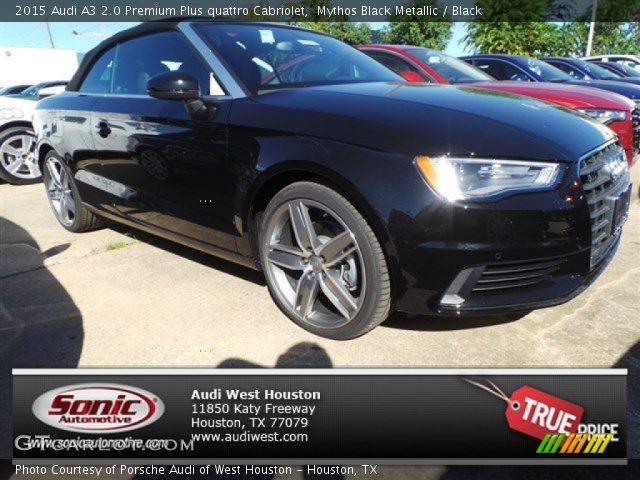 2015 Audi A3 2.0 Premium Plus quattro Cabriolet in Mythos Black Metallic