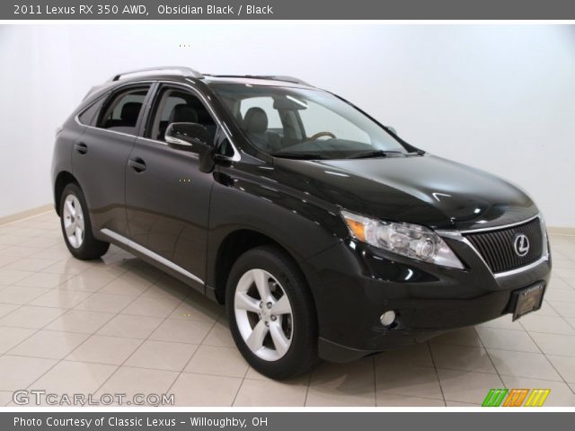 2011 Lexus RX 350 AWD in Obsidian Black