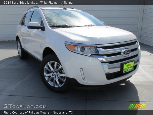 2014 Ford Edge Limited in White Platinum